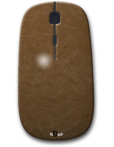 Leather(Camel Color) - Designer Bluetooth Wireless Mouse