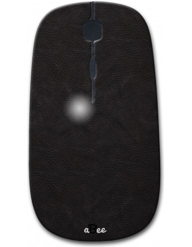 Leather(Black Color) - Designer Bluetooth Wireless Mouse