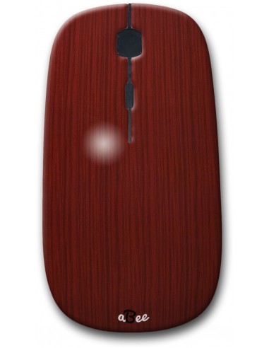 Reddish Striped Wood - Designer Bluetooth Wireless Mouse