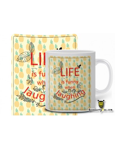 Life funny when laughing- Designer Coffee Mug