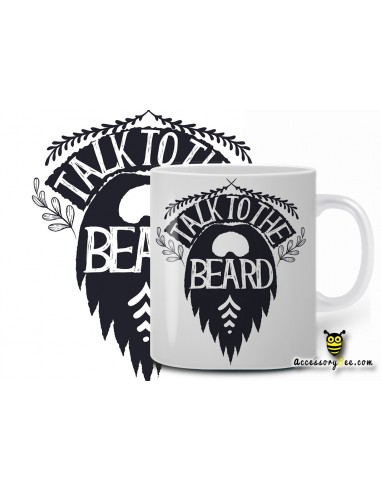 Talk to my Beard- Designer Coffee Mug