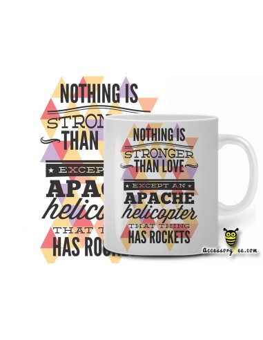 apache stronger than love designer coffee mug