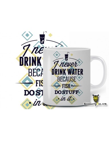 fish do stuff in water- Designer Coffee Mug