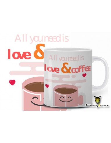 need love and coffee- Designer Coffee Mug