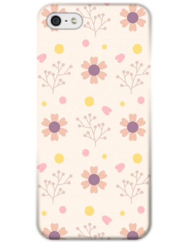 Cute Floral Pattern Pink Iphone 5 5s Designer Mobile Case